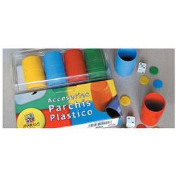 Fichas parchis caja plastico 4 - 24010004