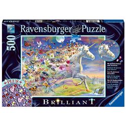 Puzzle 500 pz unicornio y sus mariposas - 26915046