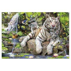 Puzzle 1000 pz. tigres blancos de bengala - 04014808