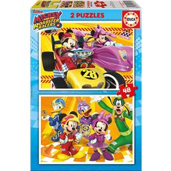 Puzzles 2x48pz. mickey roadster racers - 04017239