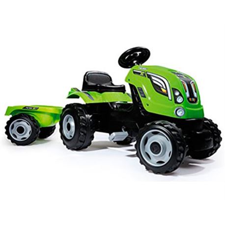 Tractor farmer xl verde+remolque a pedales - 33710111
