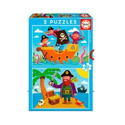 Puzzles junior 2x20 pz piratas - 04017149