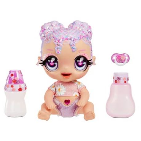Glitter babyz doll lavender flower - 37757486