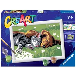Pintar por numeros perro y gato - 26928930