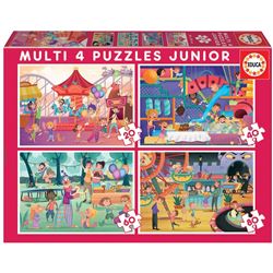 Puzzles junior multi 4 junior (20-40-60-80 pz) - 04018601