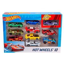 Hot wheels pack 10 vehiculos (54886) - 24554886