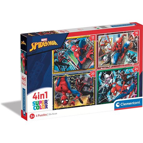Puzzle 4 en 1 spiderman - 06621515
