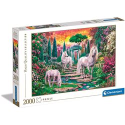 Puzzle 2000 pz. jardin con unicornios - 06632575