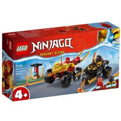 Lego ninjago batalla en coche y moto de kai y ras - 22571789