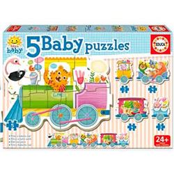 Baby puzzles tren de los animales - 04017142