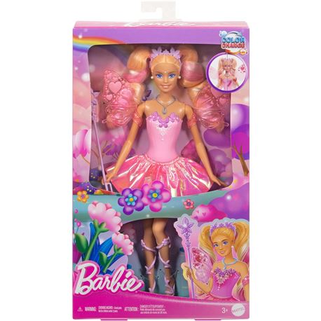Barbie color change muñeca hada rosa (jcp76) - 24527471