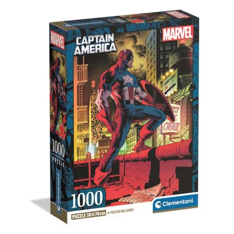 Puzzle 1000 pz. marvel capitan america - 06637049