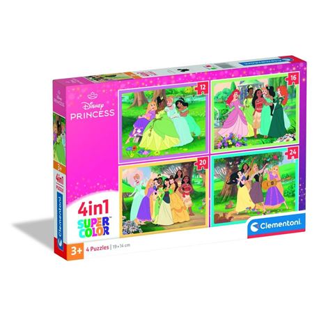 Puzzle 4 en 1 disney princess - 06621746