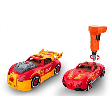 Coche carreras rojo con acces.tunning 2 en 1 - 80300900