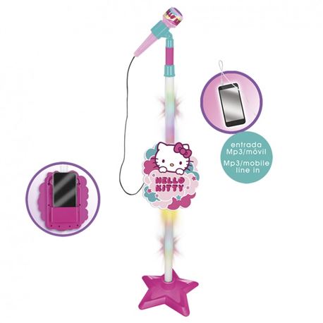 Microfono pie c/amplificador y conec.hello kitty - 31001515