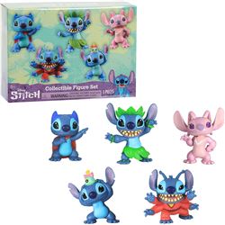 Pack 5 figuras disney lilo & stitch - 80446211