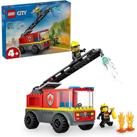 City fire camion de bomberos con escalera - 22560463