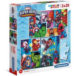Puzzles 2x20 pz superheroe - 06624768
